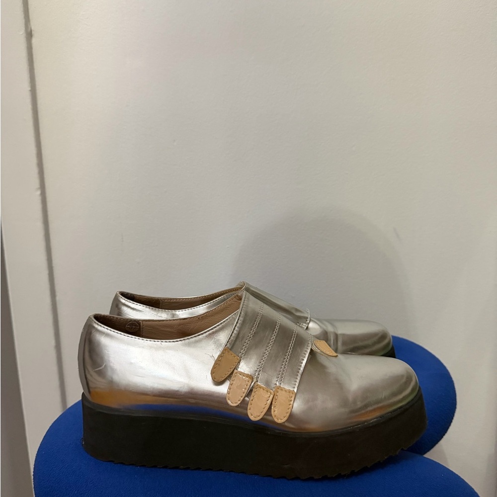 Stylish Silver Platform Loafers
